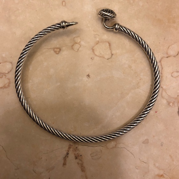 David Yurman chatelaine bracelet w black diamonds - Picture 3 of 3